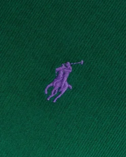 Zielona sztruksowa koszula Slim Fit