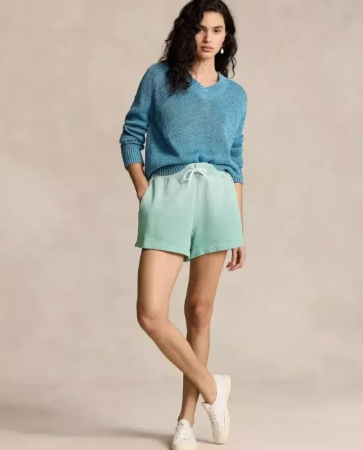 Zielone bawełniane shorty
