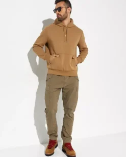 Zielone spodnie cargo Slim Fit