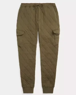 Zielone spodnie dresowe Cargo Jogger