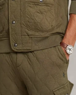 Zielone spodnie dresowe Cargo Jogger