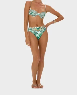 Zielony dół od bikini