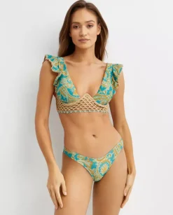 Zielony top od bikini