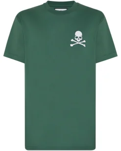 Zielony t-shirt z czaszką