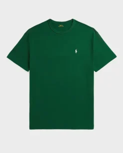 Zielony t-shirt z logo Classic Fit