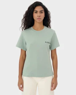 Zielony t-shirt z logo Horizon