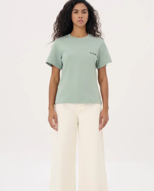 Zielony t-shirt z logo Horizon