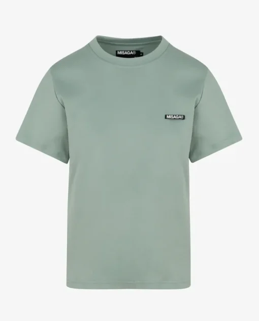 Zielony t-shirt z logo Horizon