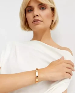 Złota bransoletka z monogramem