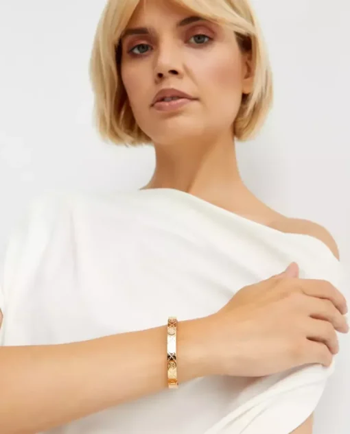 Złota bransoletka z monogramem
