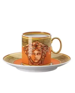 Złota-pomarańczowa filiżanka do espresso Medusa Orange Coin