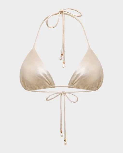 Złoty top od bikini Rio